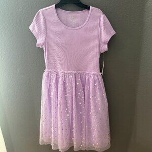 Wonder Nation Purple Star Tulle Dress | Girls XXL (18) | Party Dress